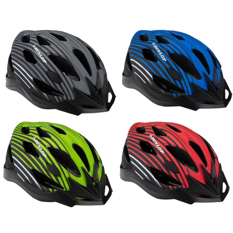 Dunlop - Adjustable MTB Bike Helmet Size M 55-58 cm (Red-Black) 5