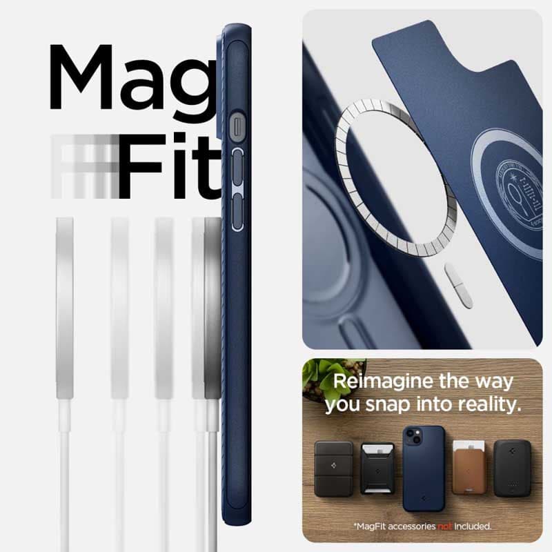 Spigen Mag Armor - Case for iPhone 14 Plus (Navy Blue) 5