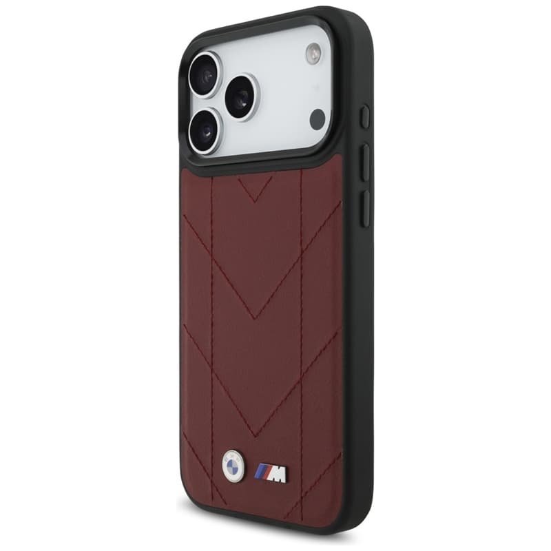 BMW M Quilted Logo MagSafe - iPhone 17 Pro Max Case (Red) 2