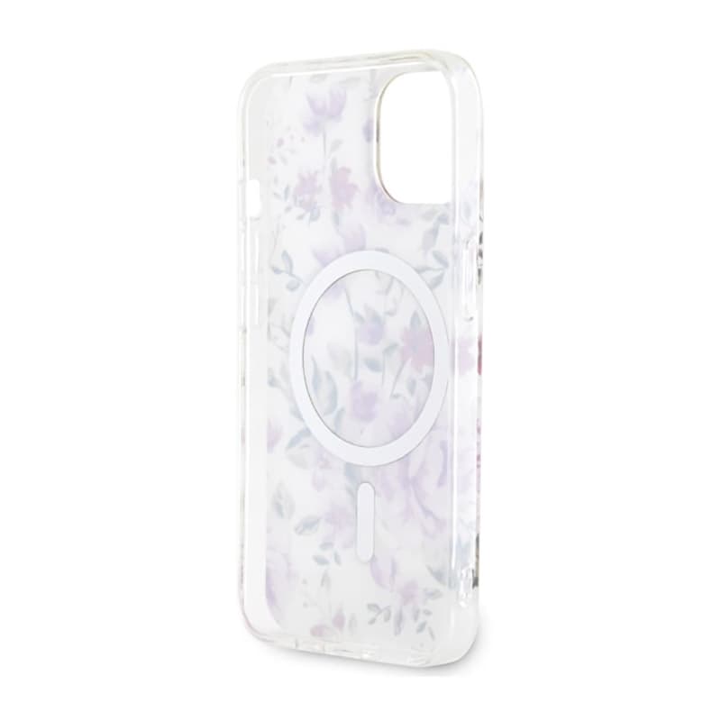 Guess Flower MagSafe - Case for iPhone 14 (Transparent) 7