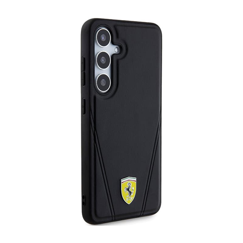 Ferrari Hot Stamp V Lines MagSafe - Samsung Galaxy S24 Case (Black) 4