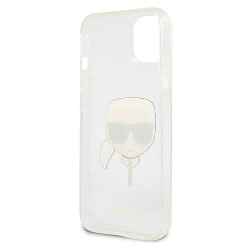 Karl Lagerfeld Karl's Head Glitter - Case for iPhone 13 mini (Silver) 7