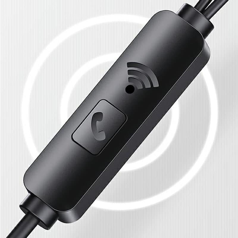 USAMS EP-44 - 3.5 mm stereo jack headphones (Black) 3