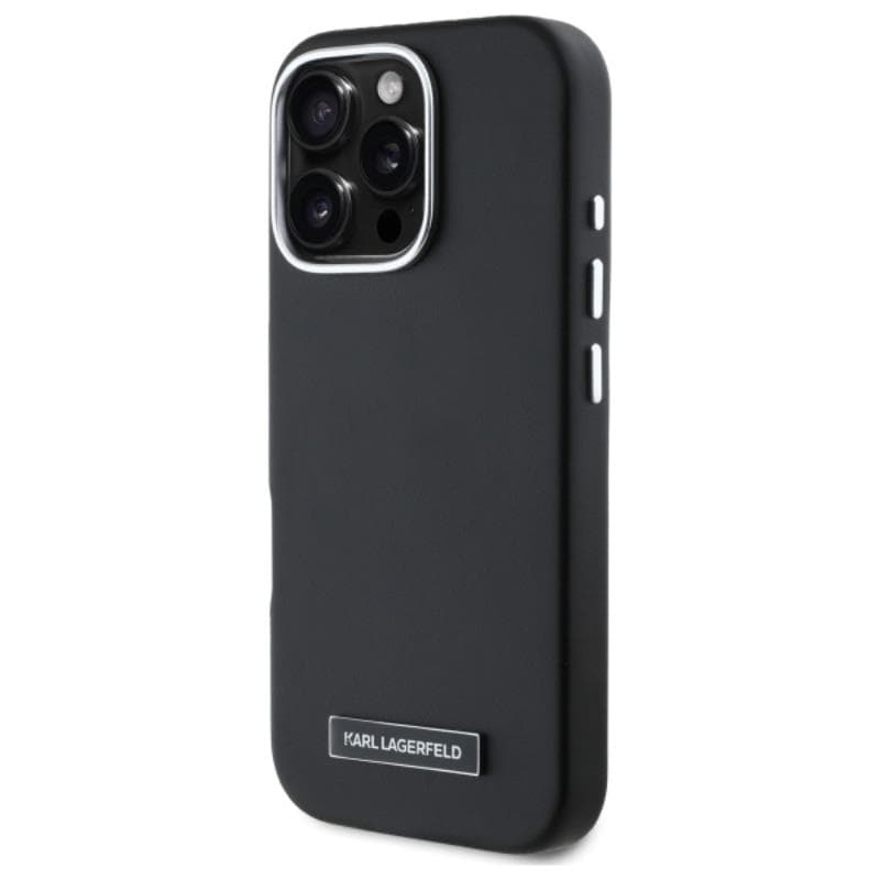 Karl Lagerfeld FW Metal Plate MagSafe - Case for iPhone 16 Pro (black) 2