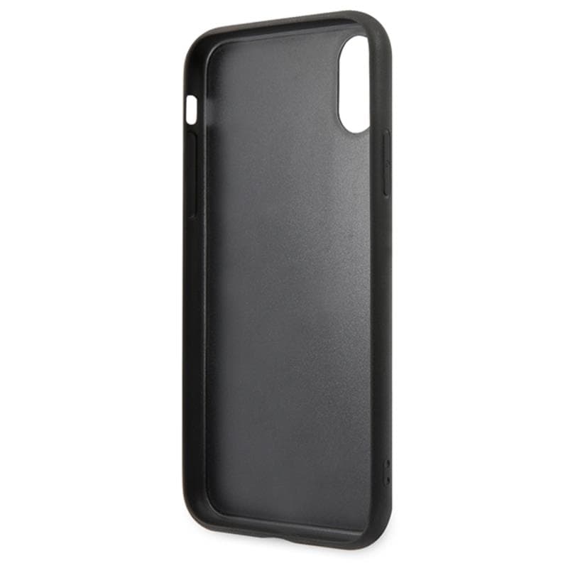 Karl Lagerfeld Saffiano Karl & Choupette Heads - Case for iPhone Xs / X (Black) 4