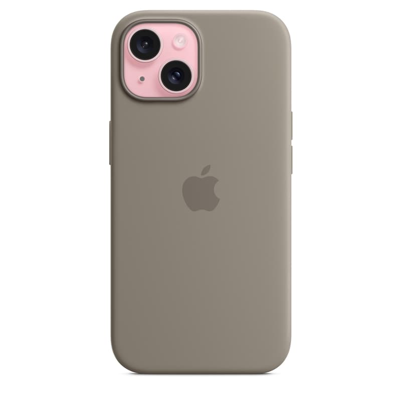 Apple Silicone Case – Silicone Case with MagSafe for iPhone 15 (Clay) 2