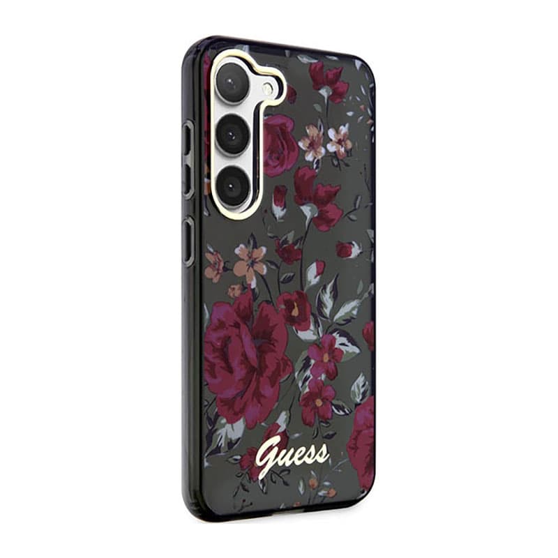 Guess Flower Collection - Case for Samsung Galaxy S23+ (Khaki) 4