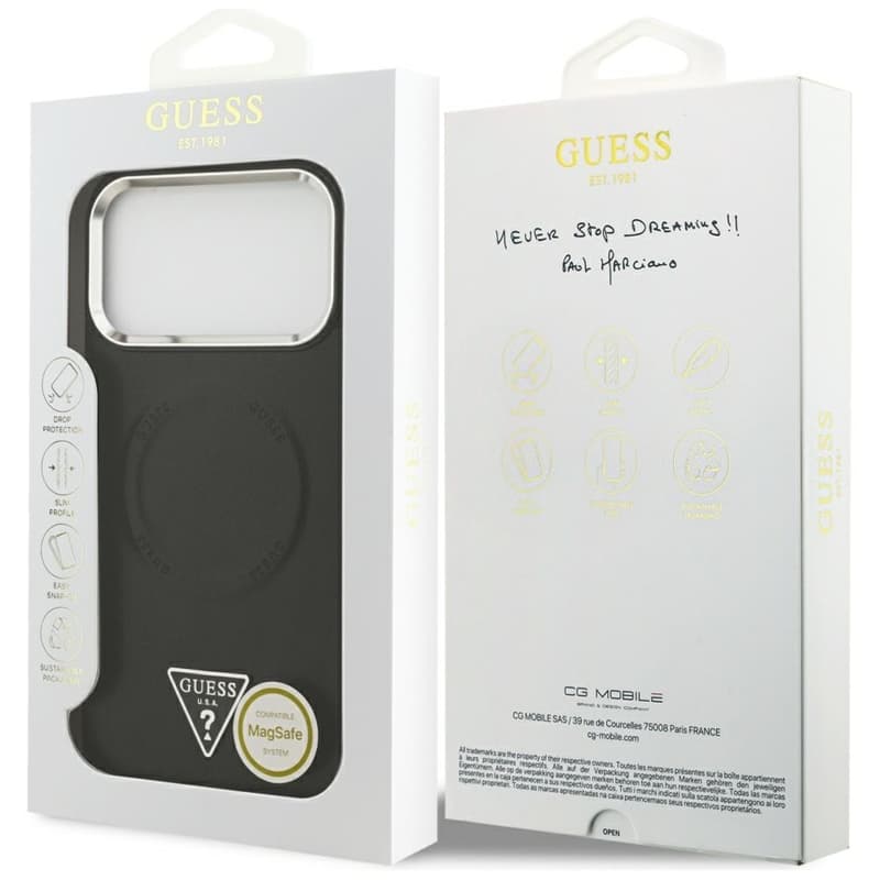 Guess Triangle Logo MagSafe - Case iPhone 17 Pro Max (Black) 8