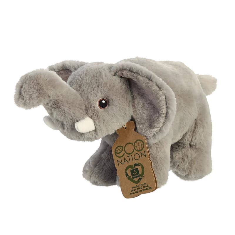 Eco Nation – Plush Toy / Cuddly Elephant 27 cm Eco-Friendly 3