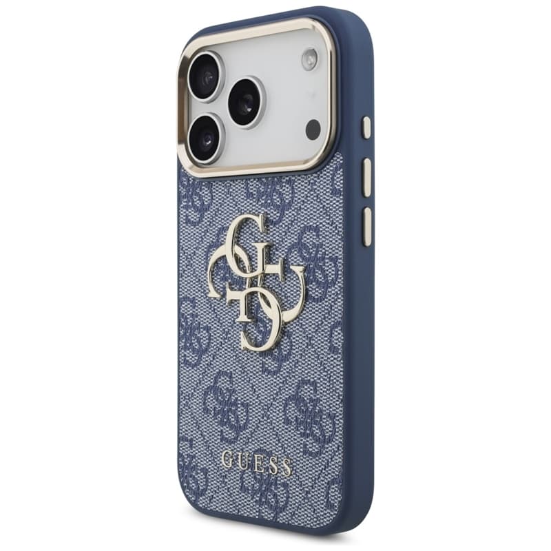 Guess 4G Big 4G Classic Logo - Case iPhone 17 Pro (Blue / Gold) 2
