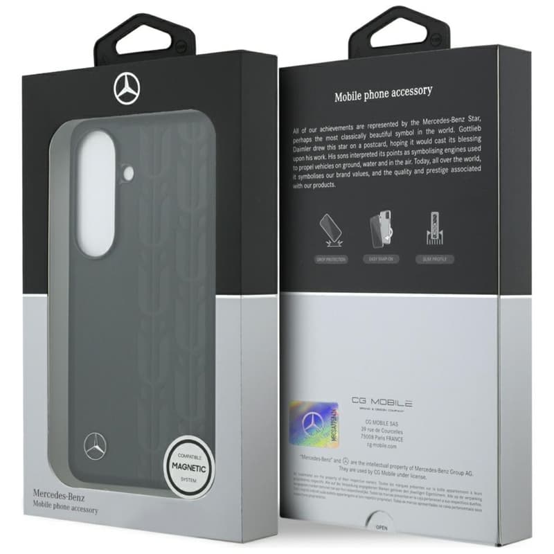 Mercedes Laurel Leaves MagSafe Case for Samsung Galaxy S26 (Black) 8