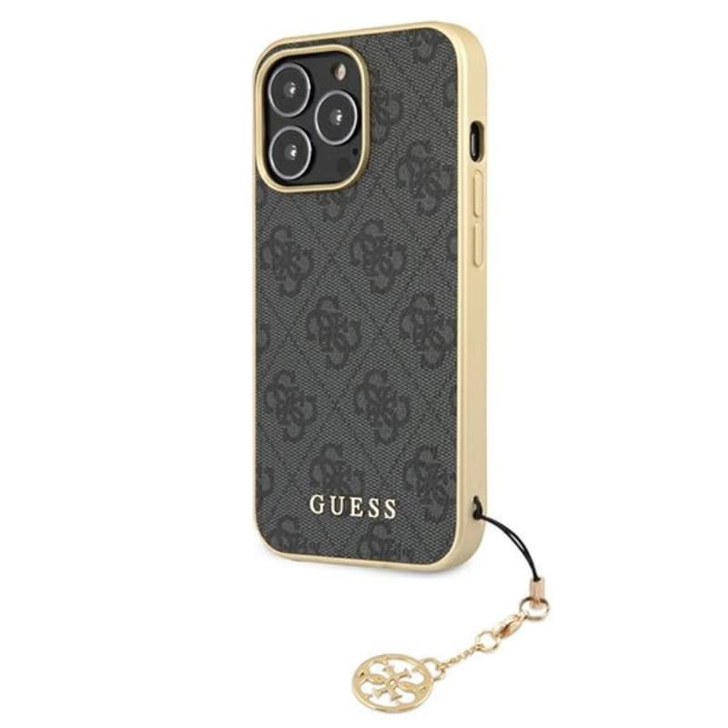 Guess 4G Charms Collection - Case for iPhone 13 Pro Max (Grey) 2