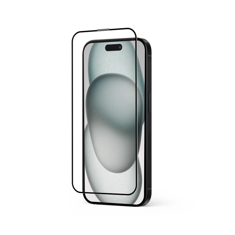 Crong Anti-Bacterial 3D Armor Glass - 9H Full Glue Tempered Glass for iPhone 16 Plus / iPhone 15 Plus + Installation Frame 2