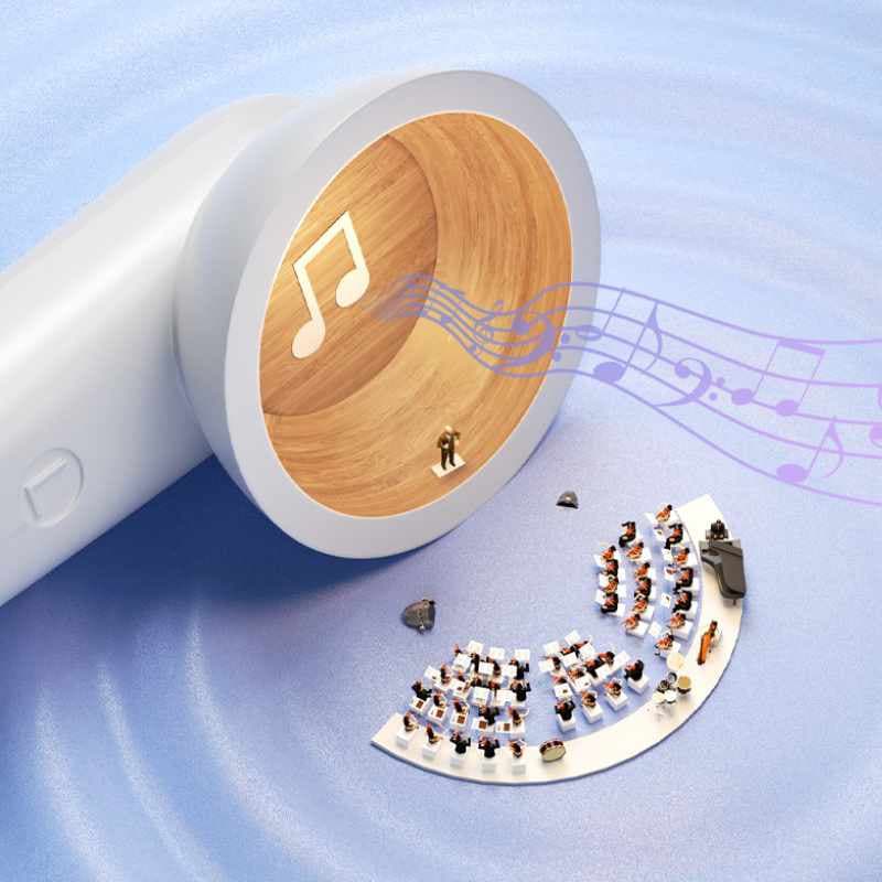 WEKOME S28 Pop Digital Series - Bluetooth V5.3 TWS wireless headphones with charging case with projector function (White) 5
