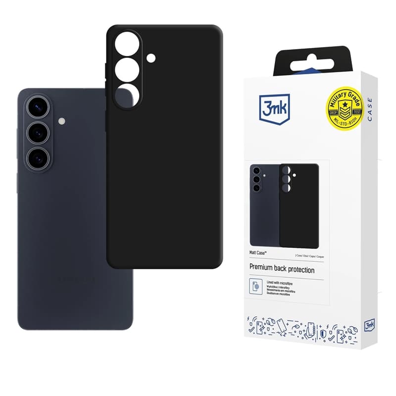 3mk Matt Case - Case for Samsung Galaxy S26 (Black) 1
