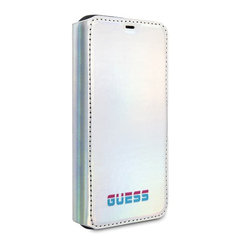 Guess Iridescent Booktype - Case iPhone 11 Pro (Silver) 4