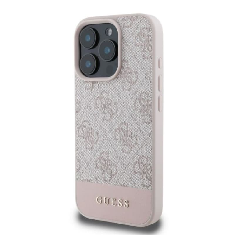 Guess 4G Bottom Stripe - Case for iPhone 16 Pro (pink) 3