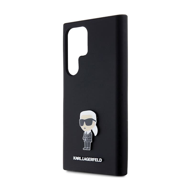 Karl Lagerfeld Silicone Ikonik Metal Pin - Case Samsung Galaxy S24 Ultra (czarny) 6