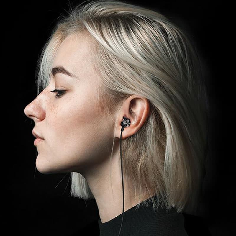 USAMS EP-44 - 3.5 mm stereo jack headphones (Black) 4