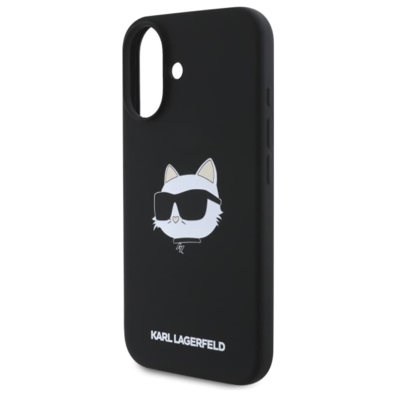Karl Lagerfeld Silicone Choupette Head Print MagSafe - Case iPhone 16 (black) 6