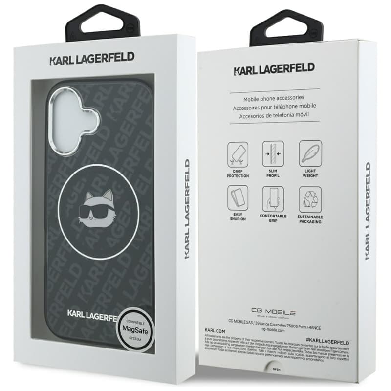 Karl Lagerfeld IML Choupette Head Logo MagSafe - Case for iPhone 17 (black) 8