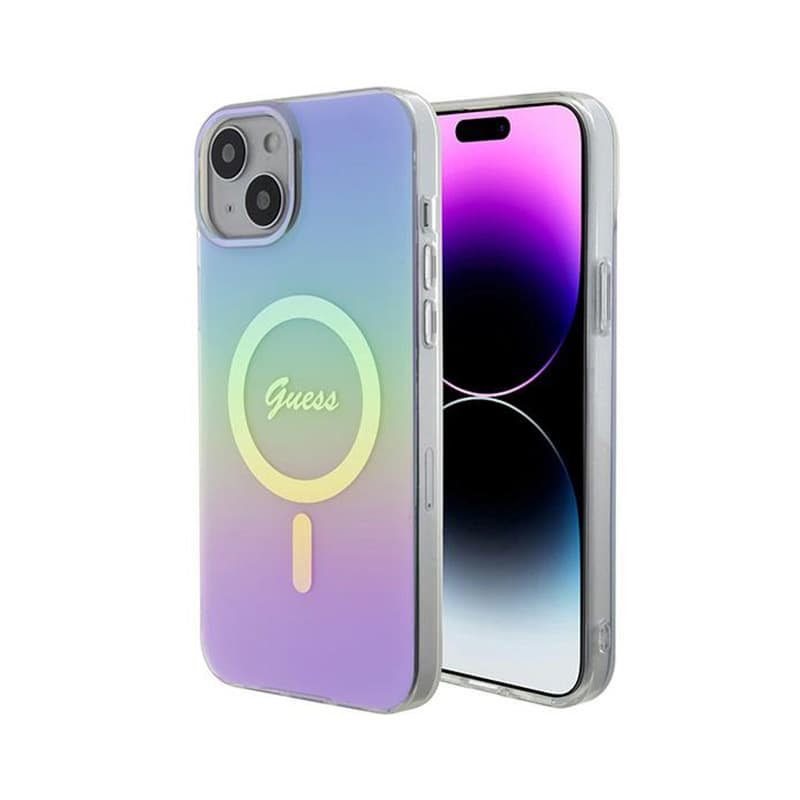 Guess IML Iridescent MagSafe - iPhone 15 Plus Case (purple) 1