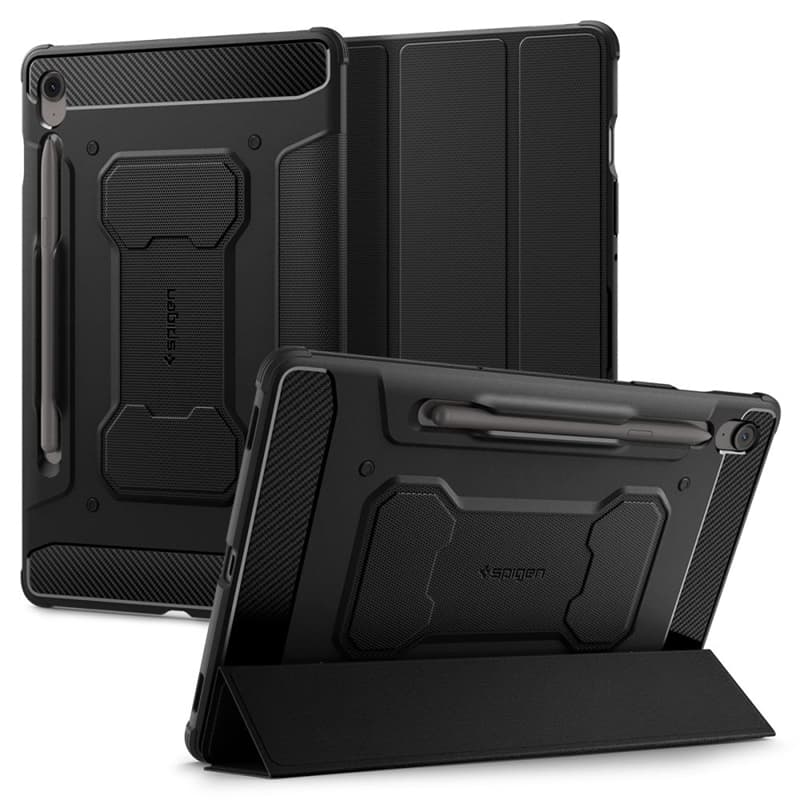 Spigen Rugged Armor Pro - Case for Samsung Galaxy Tab S10 FE+ 13.1" (Black)