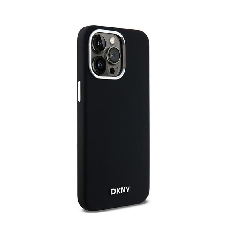 DKNY Liquid Silicone Small Metal Logo MagSafe - Case for iPhone 15 Pro Max (black) 4