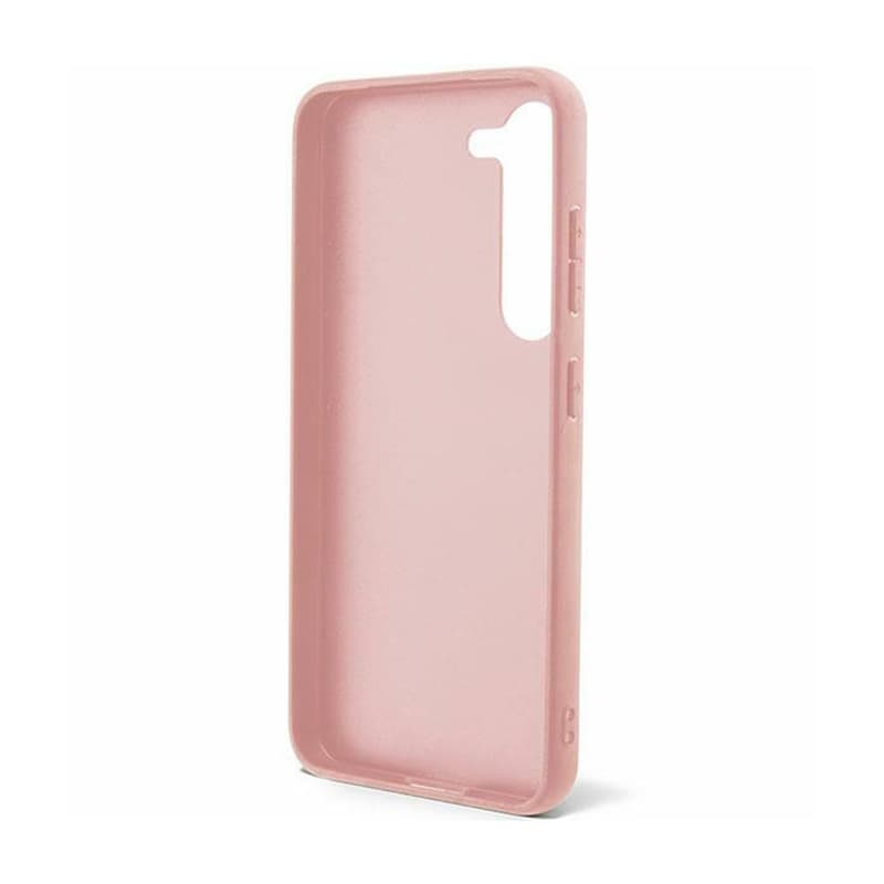 Guess Glitter Flakes Metal Logo Case - Case for Samsung Galaxy S24+ (pink) 4
