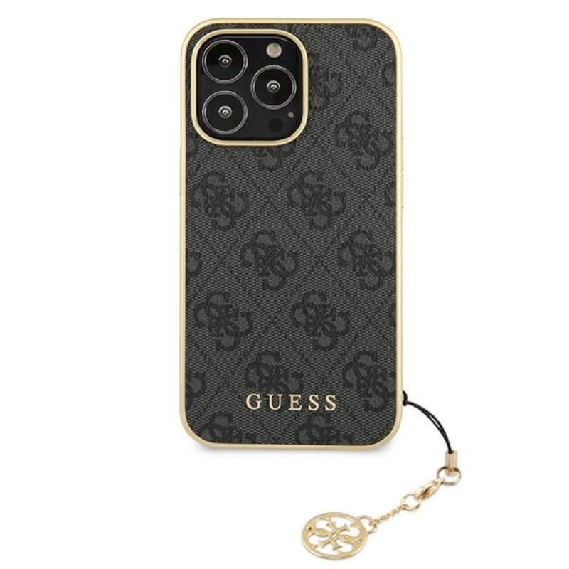 Guess 4G Charms Collection - Case for iPhone 13 Pro Max (Grey) 3