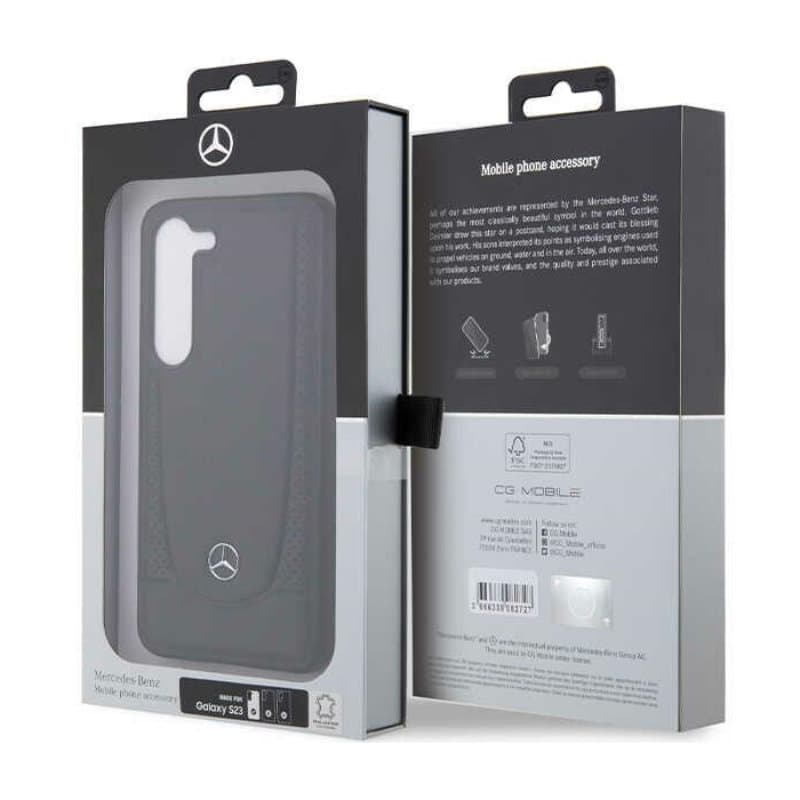 Mercedes Leather Urban Line - Samsung Galaxy S23 FE Case (Black) 8