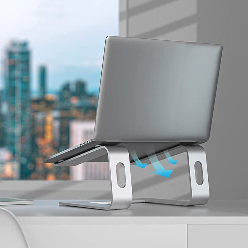 Crong AluBench – Aluminum Laptop Stand (Silver) 7
