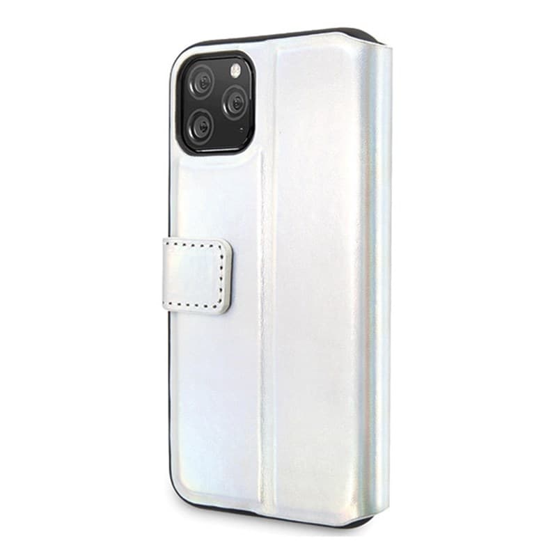 Guess Iridescent Booktype - Case iPhone 11 Pro (Silver) 5