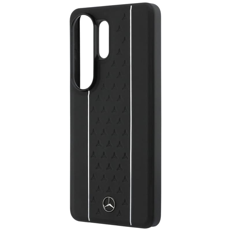 Mercedes Laurel Leaves Vertical Stripes MagSafe Case for Samsung Galaxy S26 Ultra (Black/White) 6