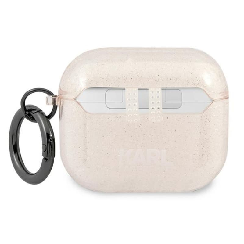 Karl Lagerfeld Choupette Head Glitter - Case for AirPods 3 (Gold) 2