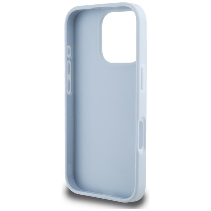 Guess Grained Big 4G Logo Small Classic Logo - Case for iPhone 16 Pro (blue) 7