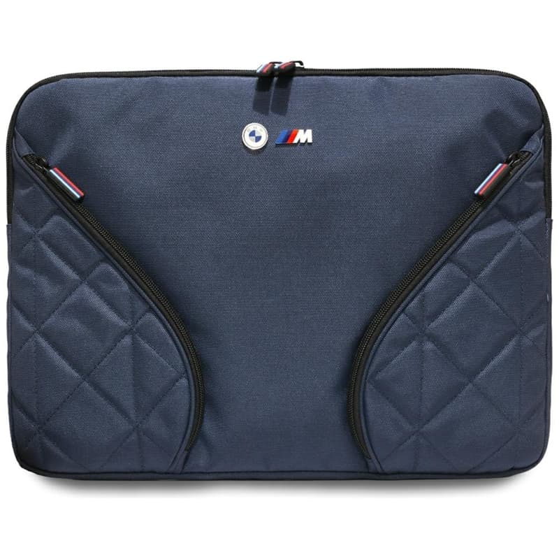 BMW Nylon Pockets & Metal Logo Sleeve - Sleeve for 16" Notebook (Navy Blue) 1