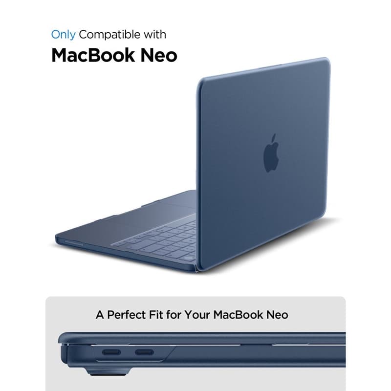Spigen AirSkin - MacBook Neo Case (Frost Indigo) 6