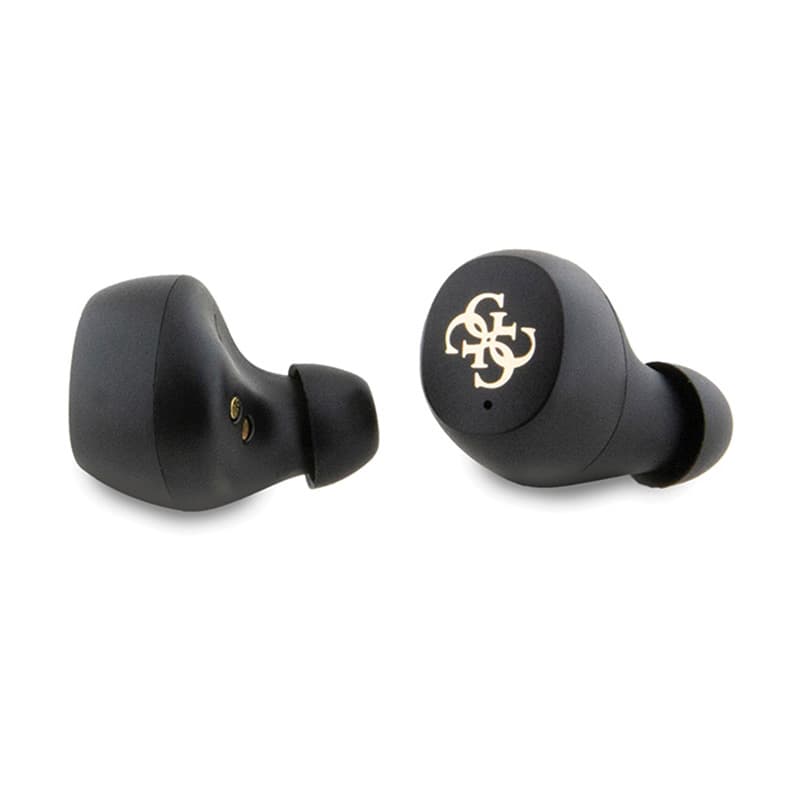 Guess 4G Metal Logo - TWS ENC Bluetooth headphones + charging case (black) 5