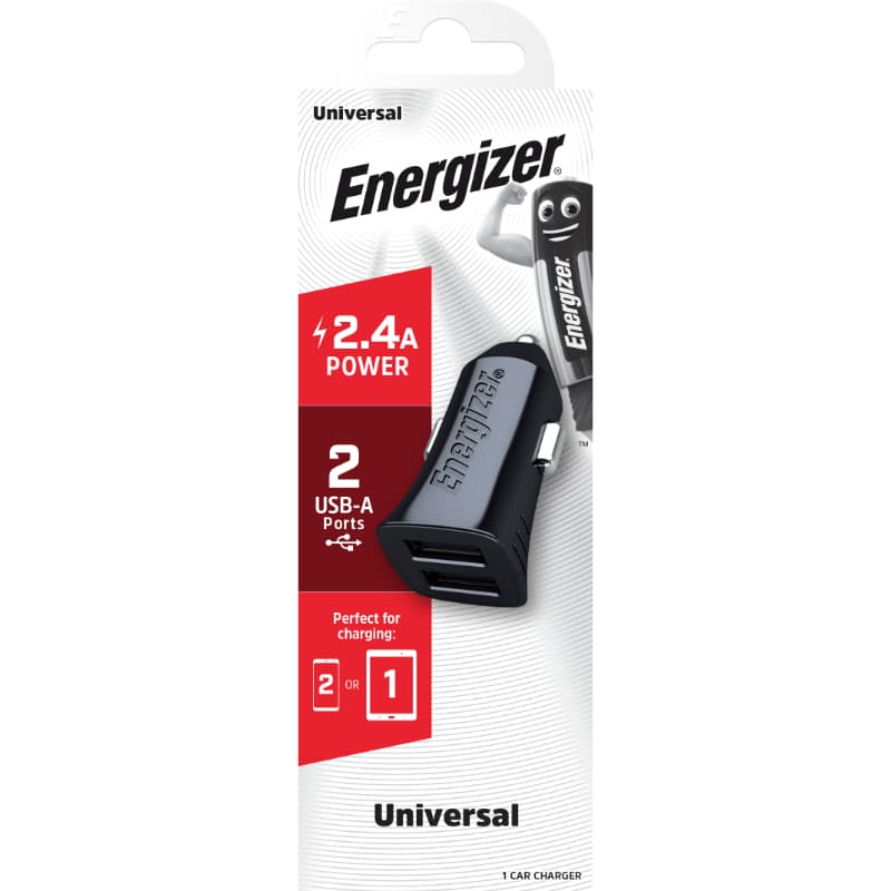 Energizer Classic - Car charger 2x USB-A 2.4A 12W (Black) 3