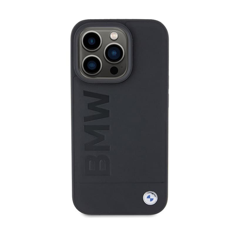 BMW Leather Hot Stamp MagSafe - Case for iPhone 15 Pro (black) 3