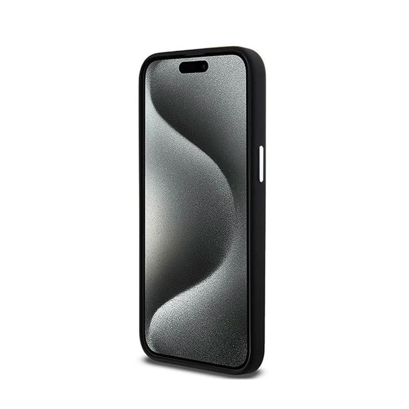DKNY Liquid Silicone Small Metal Logo MagSafe - Case for iPhone 15 Pro Max (black) 5