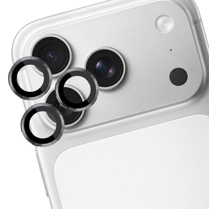 3mk Lens Protection Pro - Camera Lens Glass for iPhone 17 Pro / iPhone 17 Pro Max (Titanium Gray) 3