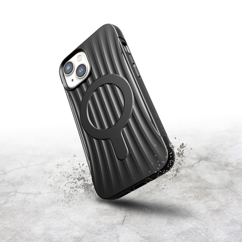 X-Doria Raptic Clutch MagSafe - Biodegradable case for iPhone 14 (Drop-Tested 3m) (Black) 6