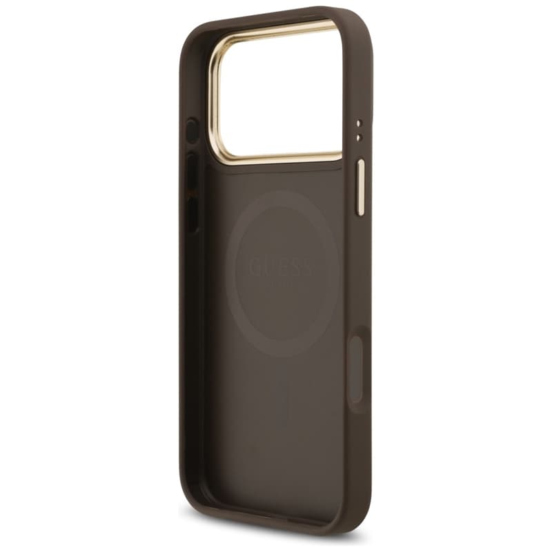 Guess 4G Strass Logo MagSafe - Case iPhone 17 Pro Max (Brown) 7