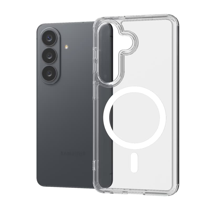 Crong Hybrid Clear Magnetic - MagSafe Case for Samsung Galaxy S26+ (transparent)