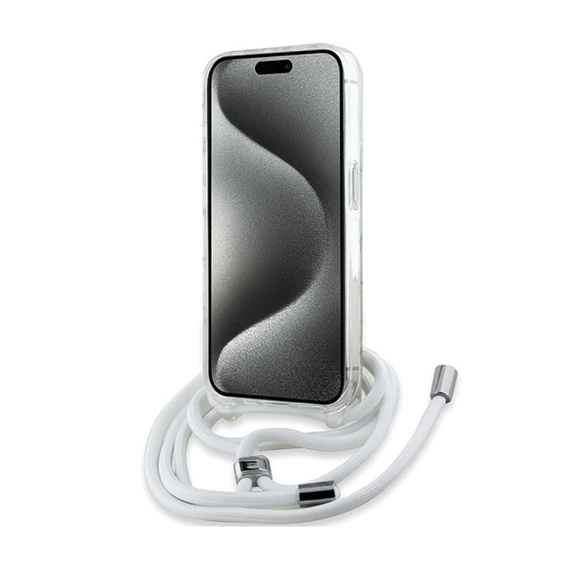 Karl Lagerfeld Crossbody IML Karl Head MagSafe - iPhone 15 Pro Max Case (Transparent) 4