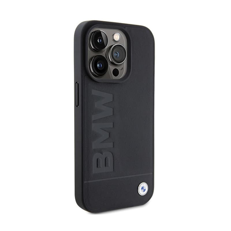 BMW Leather Hot Stamp MagSafe - Case for iPhone 15 Pro (black) 4