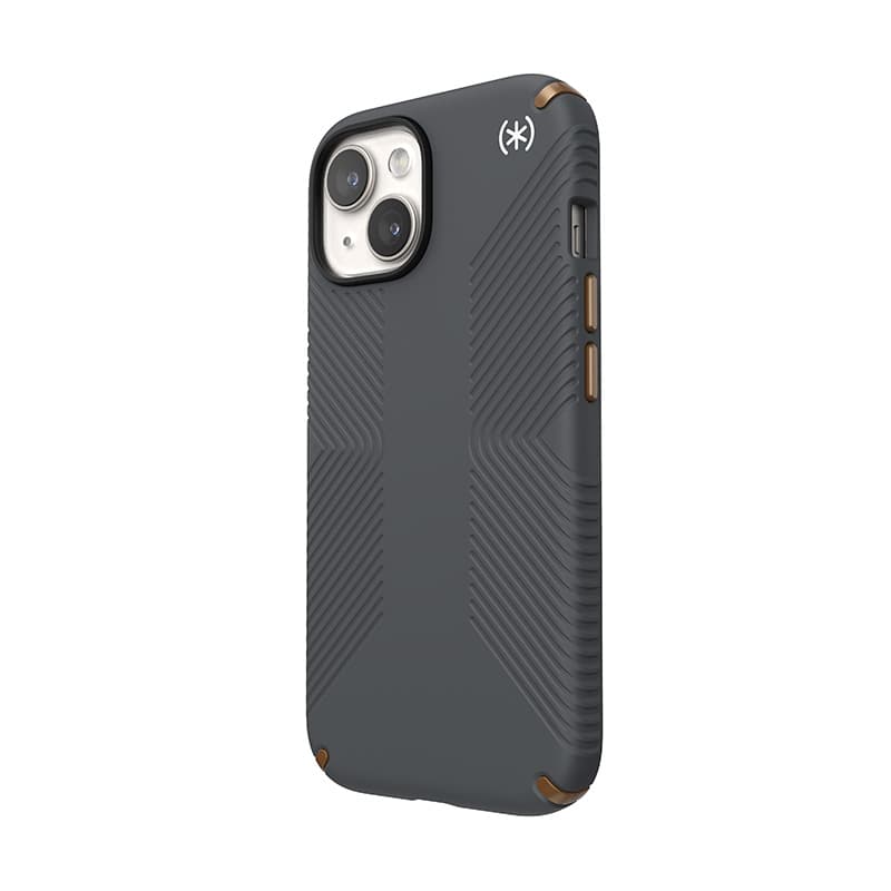 Speck Presidio2 Grip - Case iPhone 17e / 16e / 15 / 14 / 13 (Charcoal Gray / Cool Bronze / White) 2