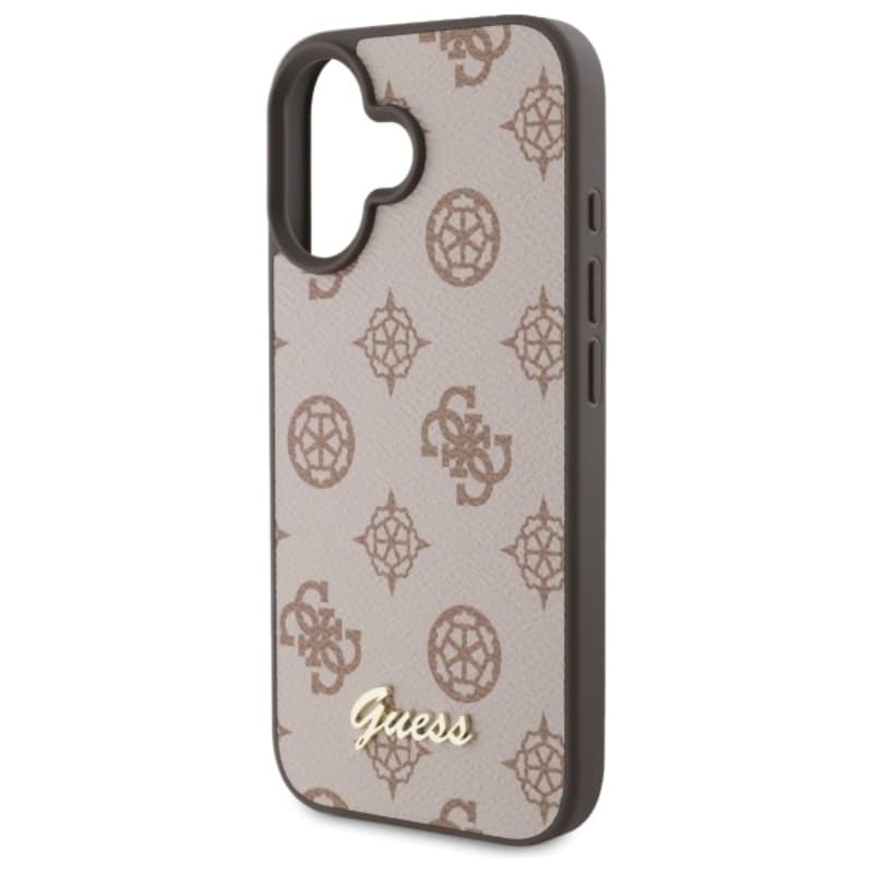 Guess Peony Script MagSafe - Case for iPhone 16 (brown) 6